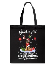 Just A Girl - German Shepherd Tote Bag tile