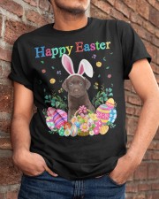 Happy Easter - CHOCOLATE Labrador Classic T-Shirt apparel-classic-tshirt-lifestyle-26