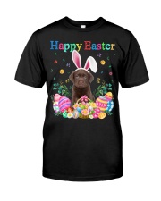 Happy Easter - CHOCOLATE Labrador Premium Fit Mens Tee tile
