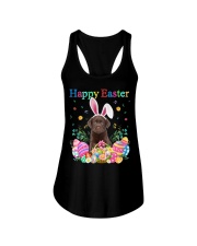 Happy Easter - CHOCOLATE Labrador Ladies Flowy Tank tile
