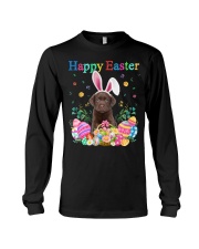 Happy Easter - CHOCOLATE Labrador Long Sleeve Tee tile