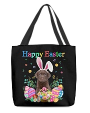 Happy Easter - CHOCOLATE Labrador All-Over Tote tile