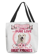 Loyalty - Great Pyrenees 2 All-Over Tote tile
