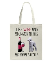 Three People - Bedlington Terrier Tote Bag tile