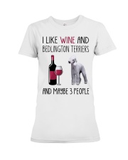 Three People - Bedlington Terrier Premium Fit Ladies Tee tile