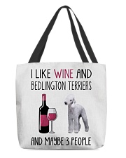 Three People - Bedlington Terrier All-Over Tote tile