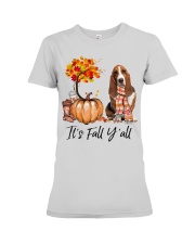 It is Fall - Basset Hound 1 Premium Fit Ladies Tee tile