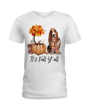 It is Fall - Basset Hound 1 Ladies T-Shirt tile