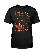 Leaf Scarf - Bernese Mountain Dog 1 Classic T-Shirt front