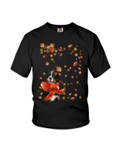 Leaf Scarf - Bernese Mountain Dog 1 Youth T-Shirt tile