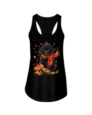 Autumn Leaves Scraf - Toy Poodle 1 Ladies Flowy Tank tile