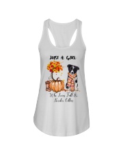 Fall And - Border Collie Ladies Flowy Tank tile