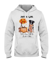 Fall And - Border Collie Hooded Sweatshirt tile