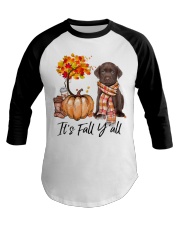 It is Fall - CHOCOLATE labs Baseball Tee tile