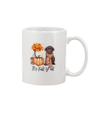 It is Fall - CHOCOLATE labs Mug tile
