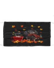Hot Chocolate - Black Long-haired Dachshund Mask tile