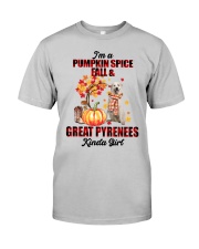 Pumpkin Girl - Great Pyrenees 2 Classic T-Shirt front