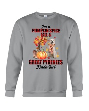 Pumpkin Girl - Great Pyrenees 2 Crewneck Sweatshirt tile