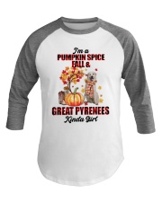 Pumpkin Girl - Great Pyrenees 2 Baseball Tee tile