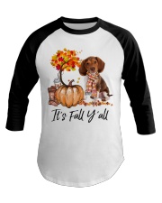 It is Fall - Pocket Beagle Baseball Tee tile