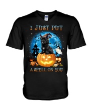Spell - BLACK Morkie V-Neck T-Shirt tile