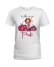 In October - Cavalier King Charles Spaniel 2 Ladies T-Shirt tile