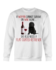 She Also Needs - Flat Coated Retriever Crewneck Sweatshirt tile