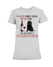 She Also Needs - Flat Coated Retriever Premium Fit Ladies Tee tile