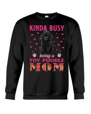 Kinda Busy - BLACK Toy Poodle Crewneck Sweatshirt tile
