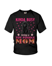 Kinda Busy - BLACK Toy Poodle Youth T-Shirt tile