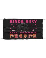 Kinda Busy - BLACK Toy Poodle Mask tile