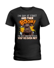 Annoying - CHOCOLATE Miniature Schnauzer Ladies T-Shirt tile