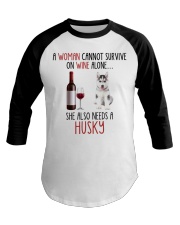 She Also Needs - Husky Baseball Tee tile