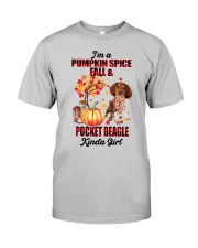 Pumpkin Girl - Pocket Beagle Classic T-Shirt front