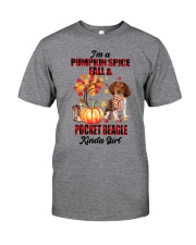 Pumpkin Girl - Pocket Beagle Classic T-Shirt tile