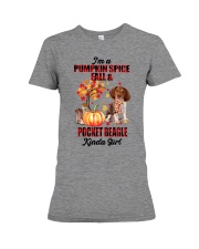 Pumpkin Girl - Pocket Beagle Premium Fit Ladies Tee tile
