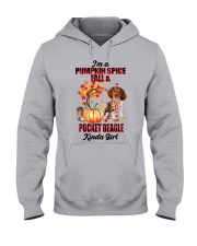 Pumpkin Girl - Pocket Beagle Hooded Sweatshirt tile