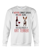 She Also Needs - Rat Terrier Crewneck Sweatshirt tile