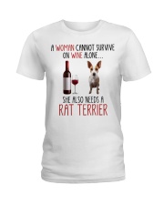 She Also Needs - Rat Terrier Ladies T-Shirt tile