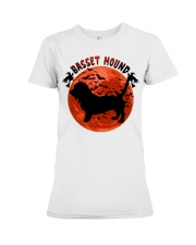 Blood Moon - Basset Hound Premium Fit Ladies Tee tile