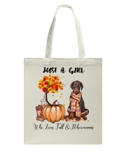 Fall And - Dobermann Tote Bag tile
