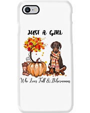 Fall And - Dobermann Phone Case tile