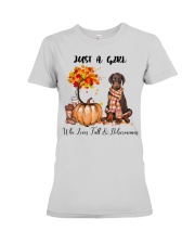 Fall And - Dobermann Premium Fit Ladies Tee tile