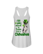 Lucky Need - BLACK Chihuahua Ladies Flowy Tank tile