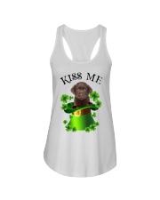 Lucky Kiss - CHOCOLATE Labrador Ladies Flowy Tank tile