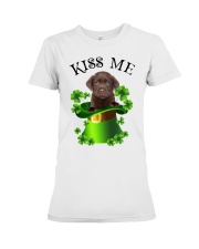 Lucky Kiss - CHOCOLATE Labrador Premium Fit Ladies Tee tile