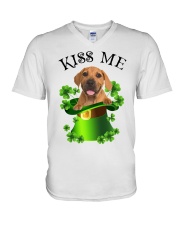 Lucky Kiss - Boerboel V-Neck T-Shirt tile
