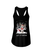 Xmas Reindeer - Standard Poodle Ladies Flowy Tank tile