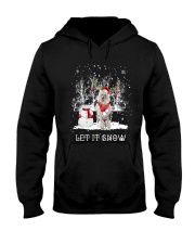 Xmas Reindeer - Standard Poodle Hooded Sweatshirt front