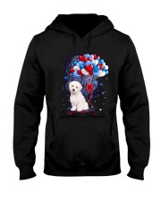 Balloons love 4th - Maltipoo Hooded Sweatshirt tile